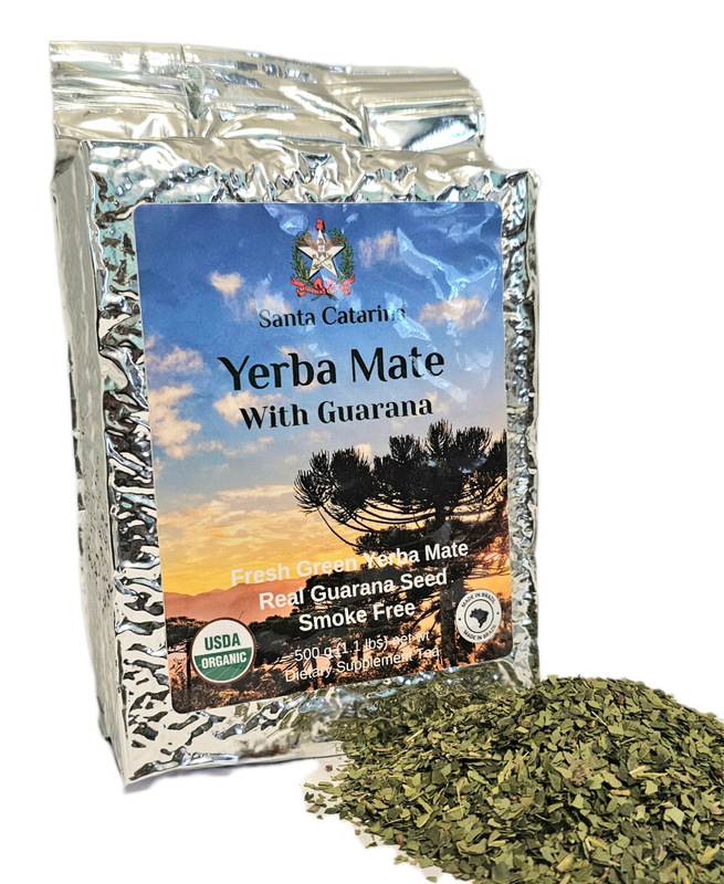 Santa Catarina Organic Guarana Yerba Mate 500g x 10 (1.1 lbs)