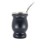 Black Doubled Walled Stainless Steel Mate Black 8 oz (220 ml) 5 each