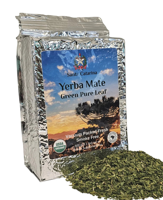 Santa Catarina Organic Fresh Green Yerba Mate 10x 500g (1.1 lbs)