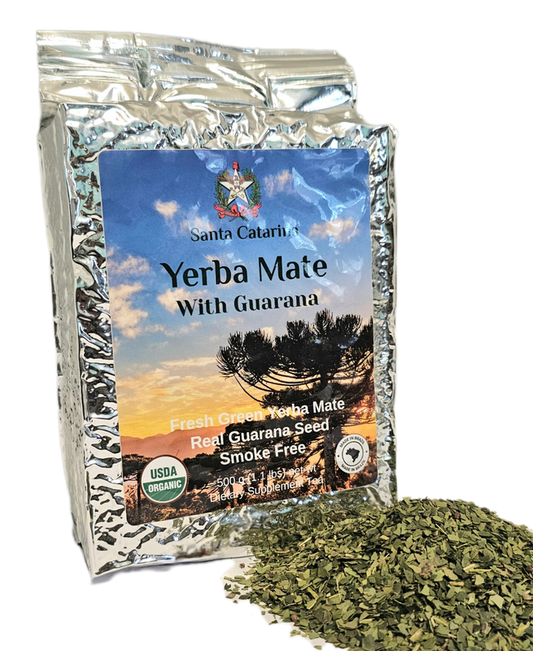 Santa Catarina Organic Guarana Yerba Mate 500g x 10 (1.1 lbs)