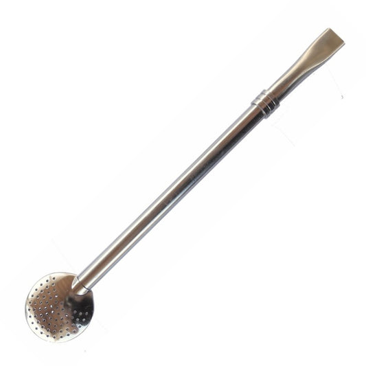 Round Stainless Steel Bombilla with Collar 19 cm (7.5 in) Qty 5