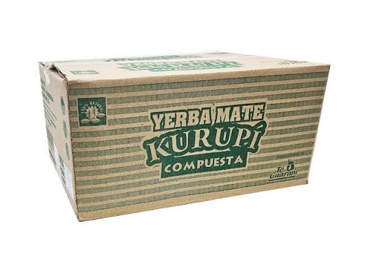 Case of Kurupi Mint Boldo Yerba Mate 12x500g (1.1lbs)