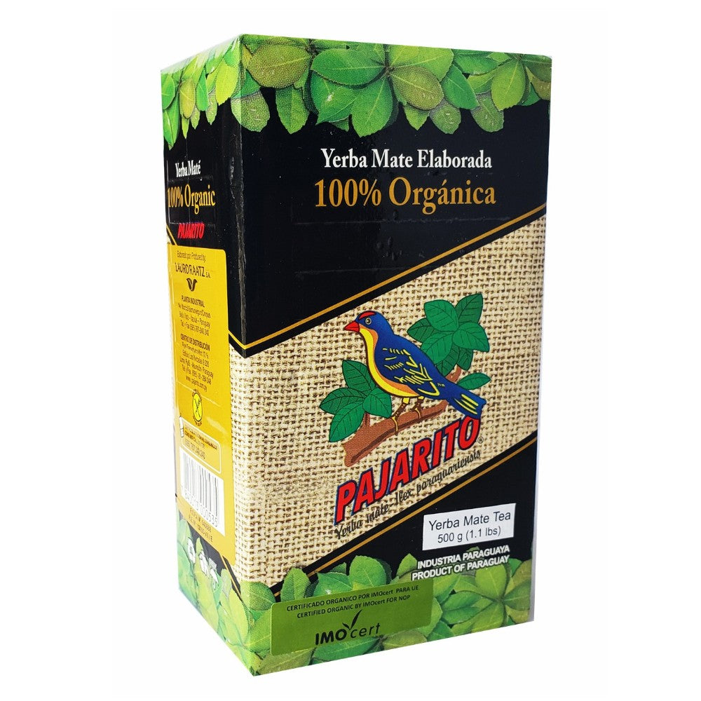 Pajarito Organic Yerba Mate 10 x 500 gr (1.1 lbs)